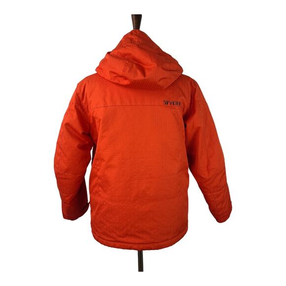 Spyder Red Insulated Ski Jacket Coat Kids 14 Unisex Small Ladies Too - Picture 4 of 6